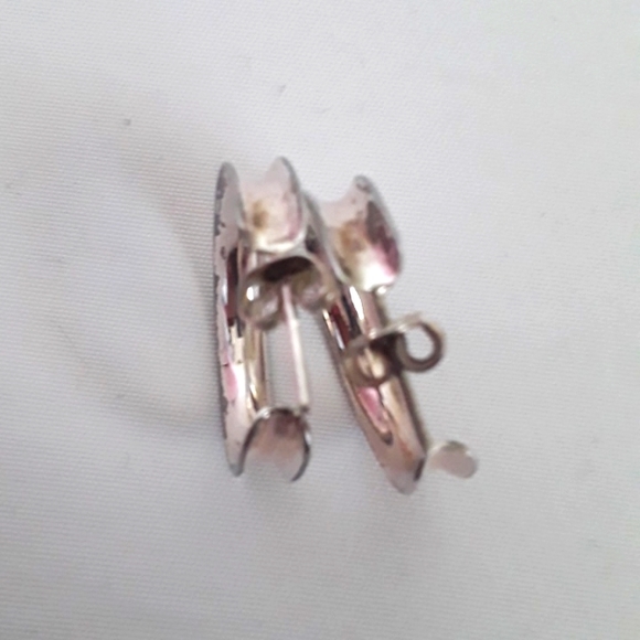 STERLING SILVER HOOP EARRINGS - Picture 4 of 4